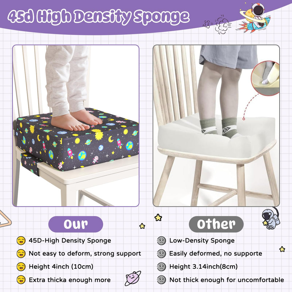 Redcoutt booster seat waterproof cover wipes clean to resist spills.
