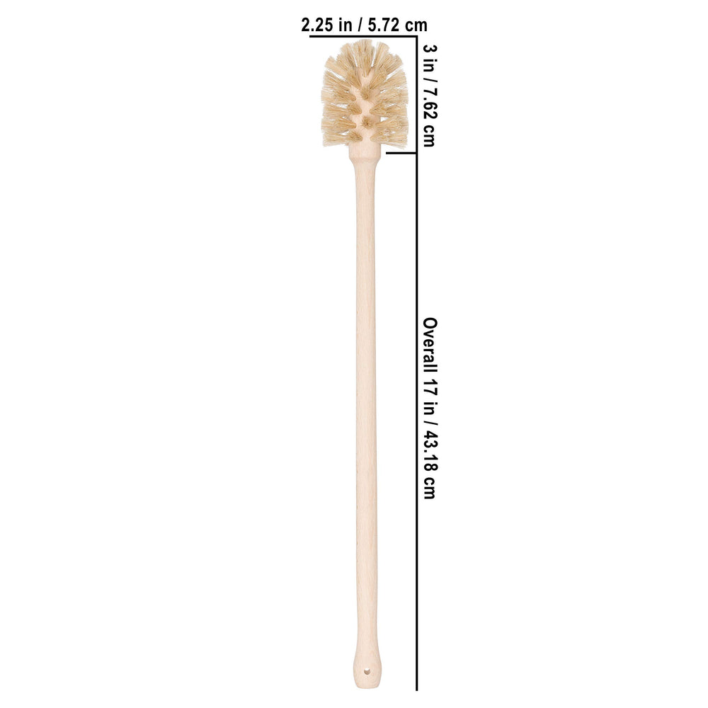 Redecker baby bottle cleaning support with gentle bristles for safe feeding gear
