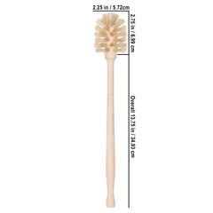 Redecker bottle brush cleaning baby bottles and mugs with gentle effective action.