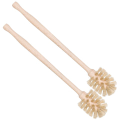 Redecker bottle brush with horsehair bristles cleans narrow-neck bottles and vases.