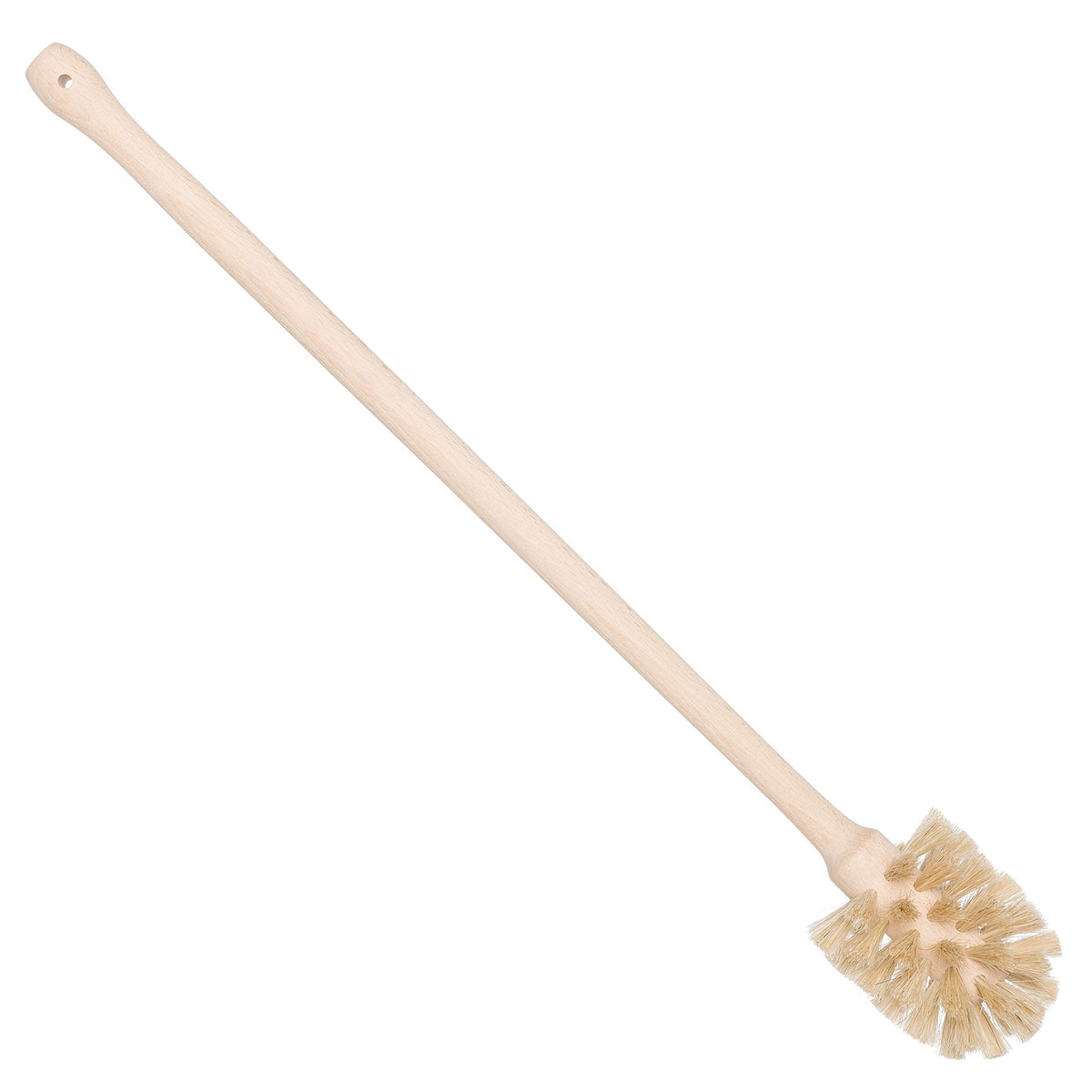 Redecker extra-long bottle brush with horsehair provides thorough vase cleaning