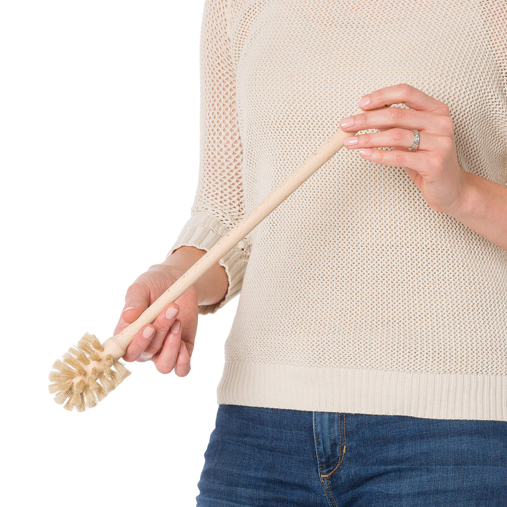 Redecker long handle improves reach when cleaning tall vases and pitchers