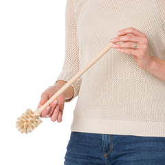 Redecker long handle improves reach when cleaning tall vases and pitchers