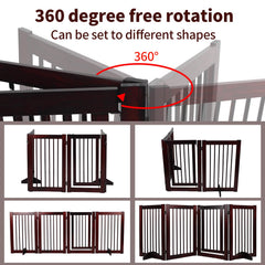 RedFinches pet gate with non-slip feet stays stable during play.