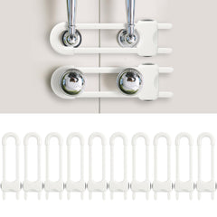 Reaeon baby proofing cabinet locks assembly view showcasing durable ABS material.