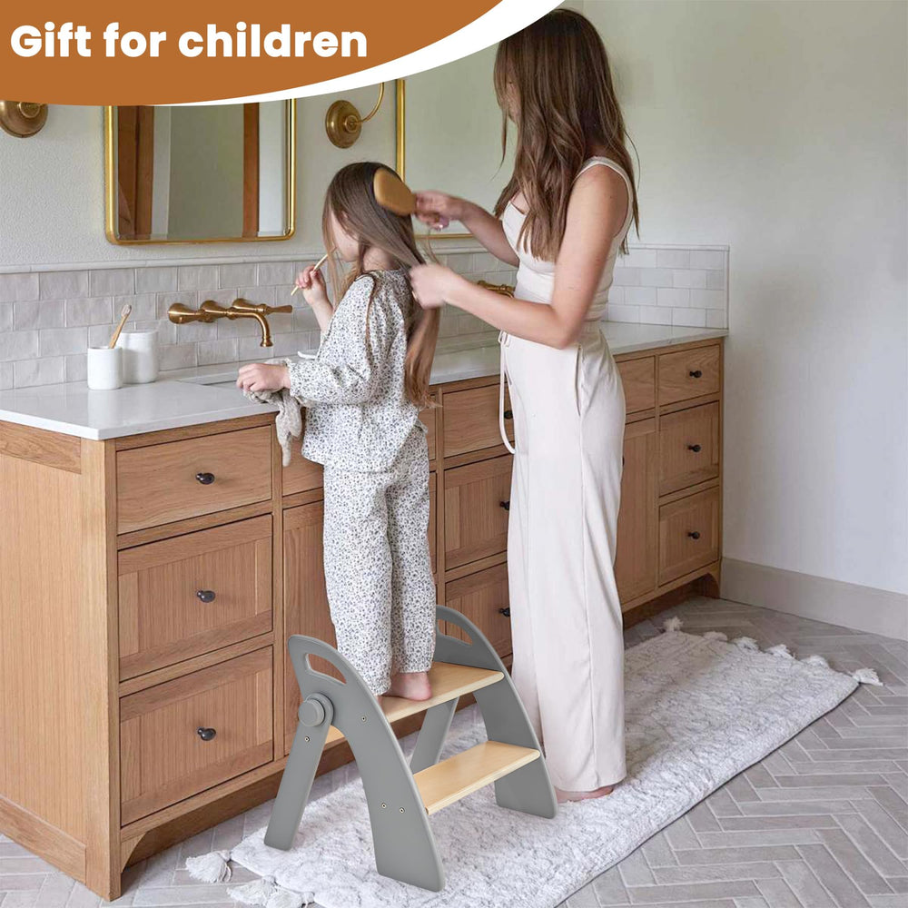 Reeple step stool with non-slip pads ensuring stable placement on floors