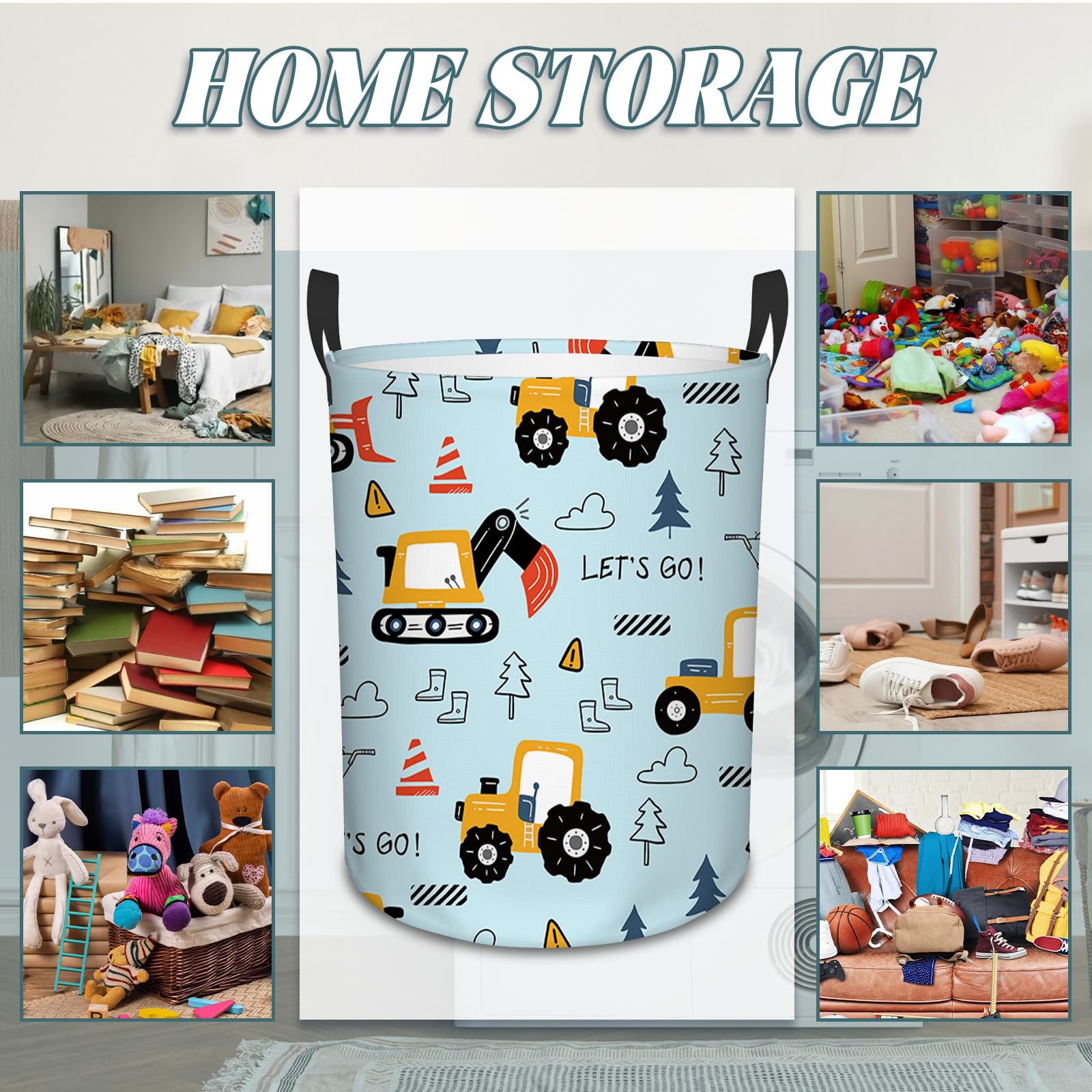 REETOOK toy-storage basket ideal for bedrooms or playrooms.