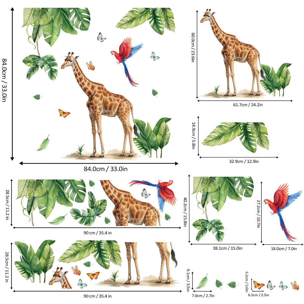 Refamaee Jungle Butterfly wall decal brings delicate art and quick layout changes.