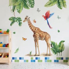 Refamaee Jungle Giraffe wall decal boosts nursery imagination and easy application.