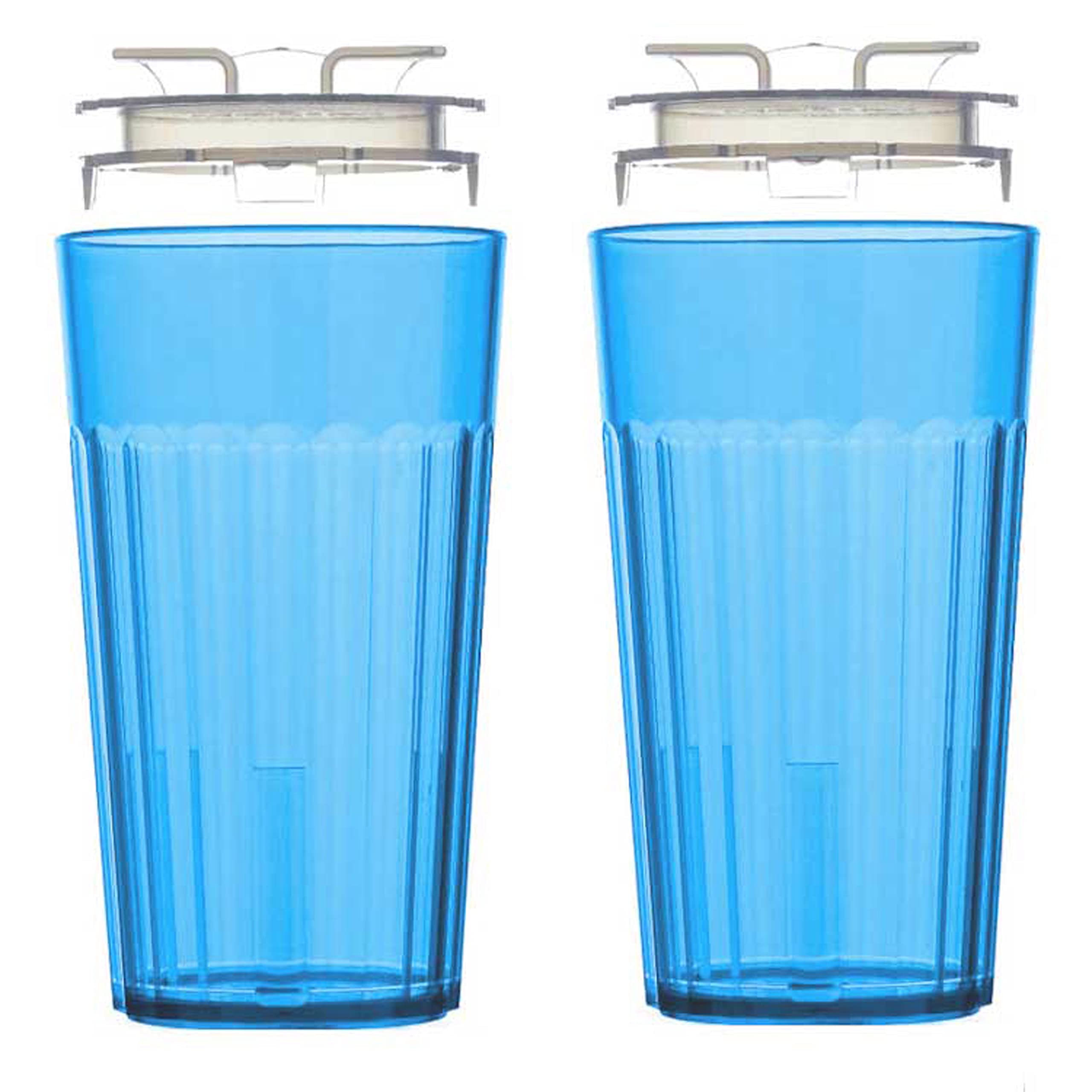 Reflo Smart Cup bundle blue 2-pack for independent sipping training.