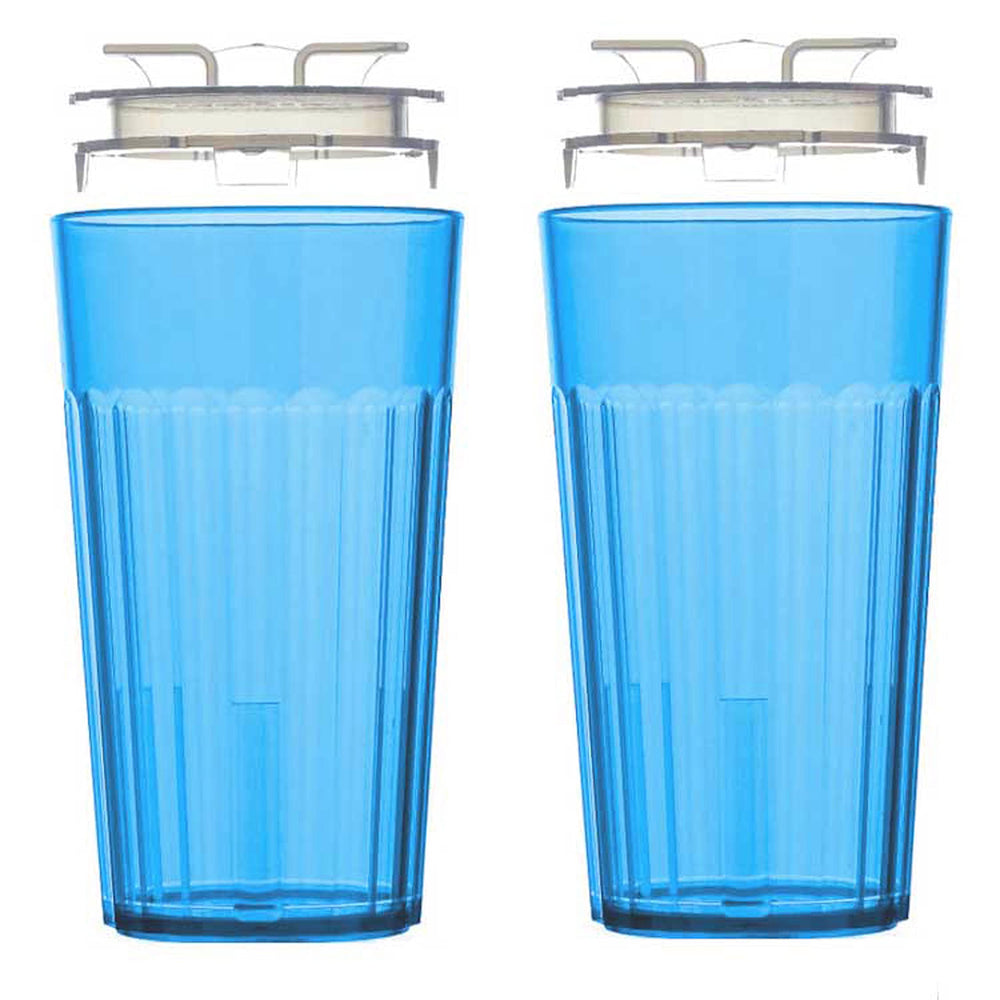 Reflo Smart Cup bundle blue 2-pack for independent sipping training.