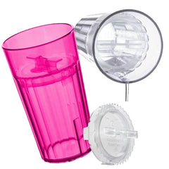 Reflo Smart Cup bundle clear pack lets caregivers watch flow for slow sipping.
