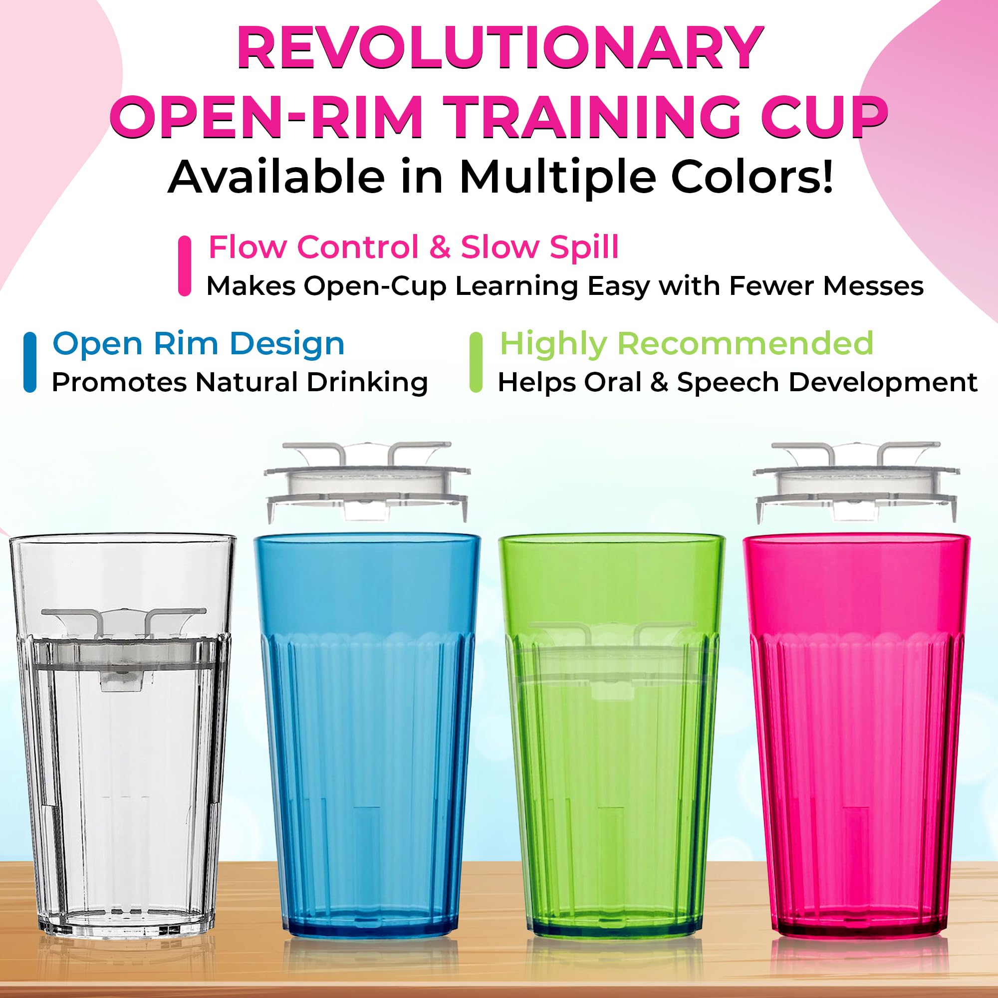 Reflo Smart Cup Dishwasher-Safe Top Rack enables easy cleaning after meals.