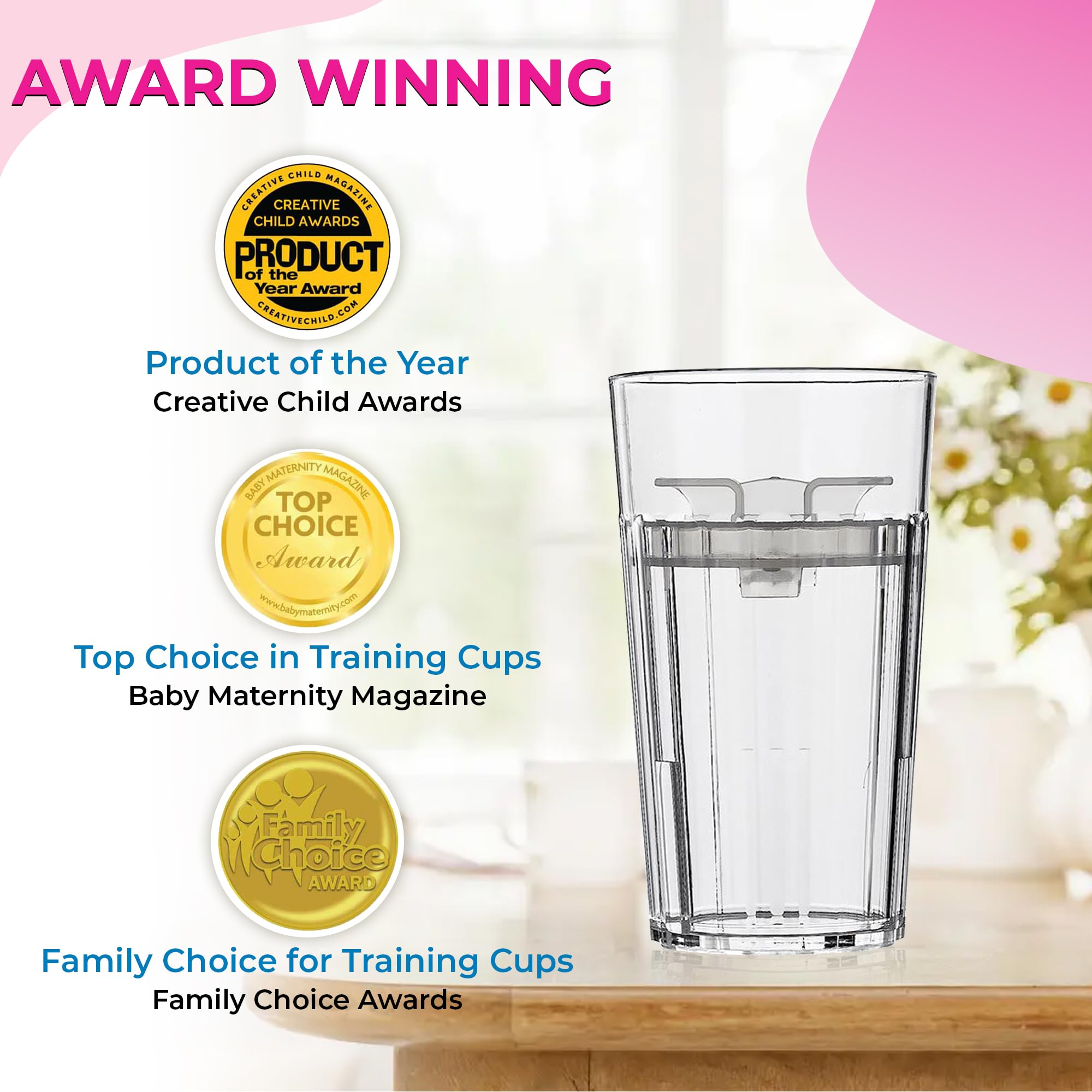 Reflo Smart Cup Made in USA underscores quality and family-owned roots.