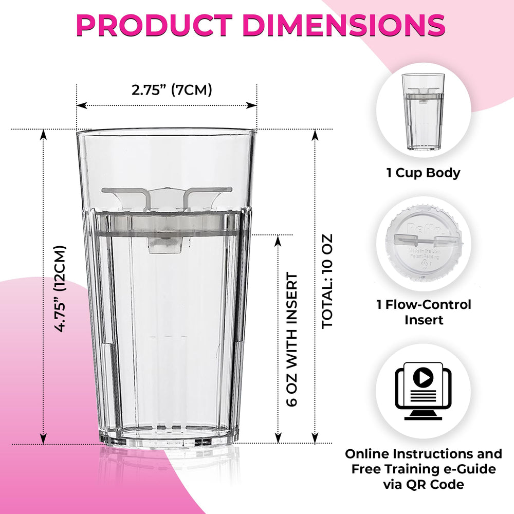 Reflo Smart Cup Pediatrician-Recommended design promotes splash resistance during busy meals.