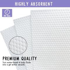 REFLYAWAY absorbent pad for toddler seat demonstrates quick absorption and comfort.