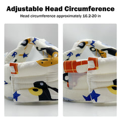 REFLYAWAY adjustable helmet fits 16.2–20 inches for growing infants.