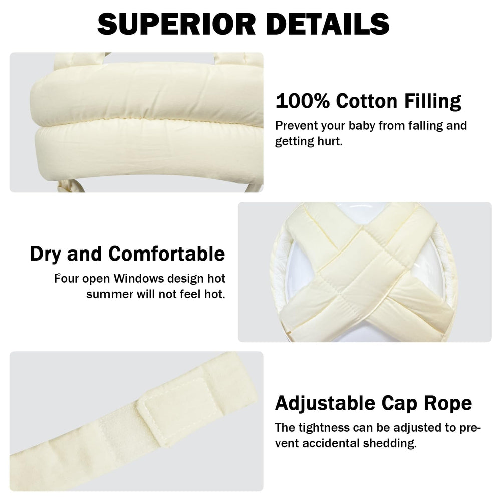 ReflyAway adjustable-fit helmet secures snug wear as your baby grows.