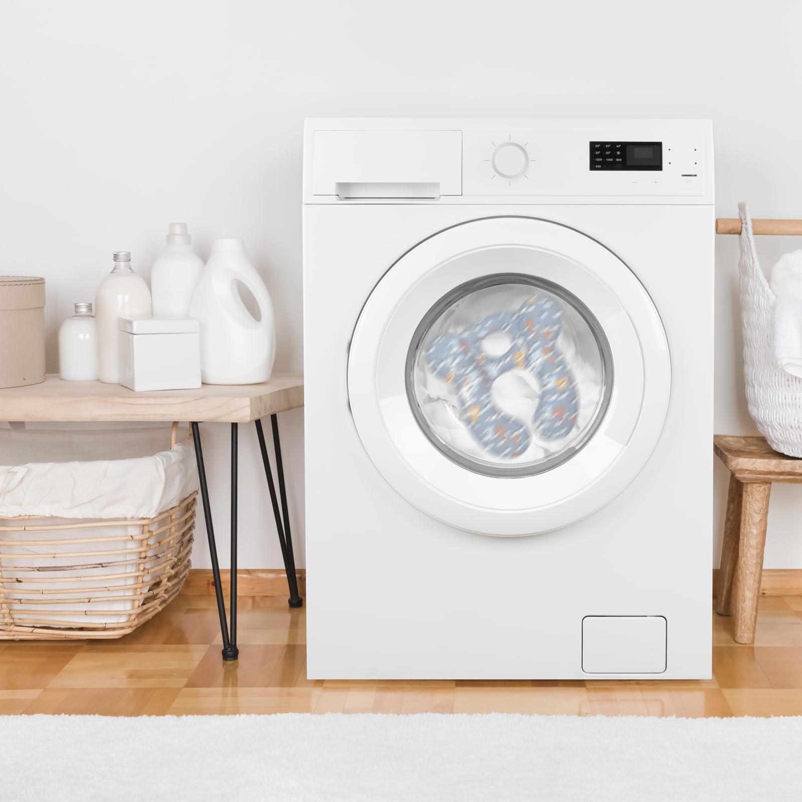 Reflyaway baby travel pillow blue bear 06 lightweight durable cushion on tour