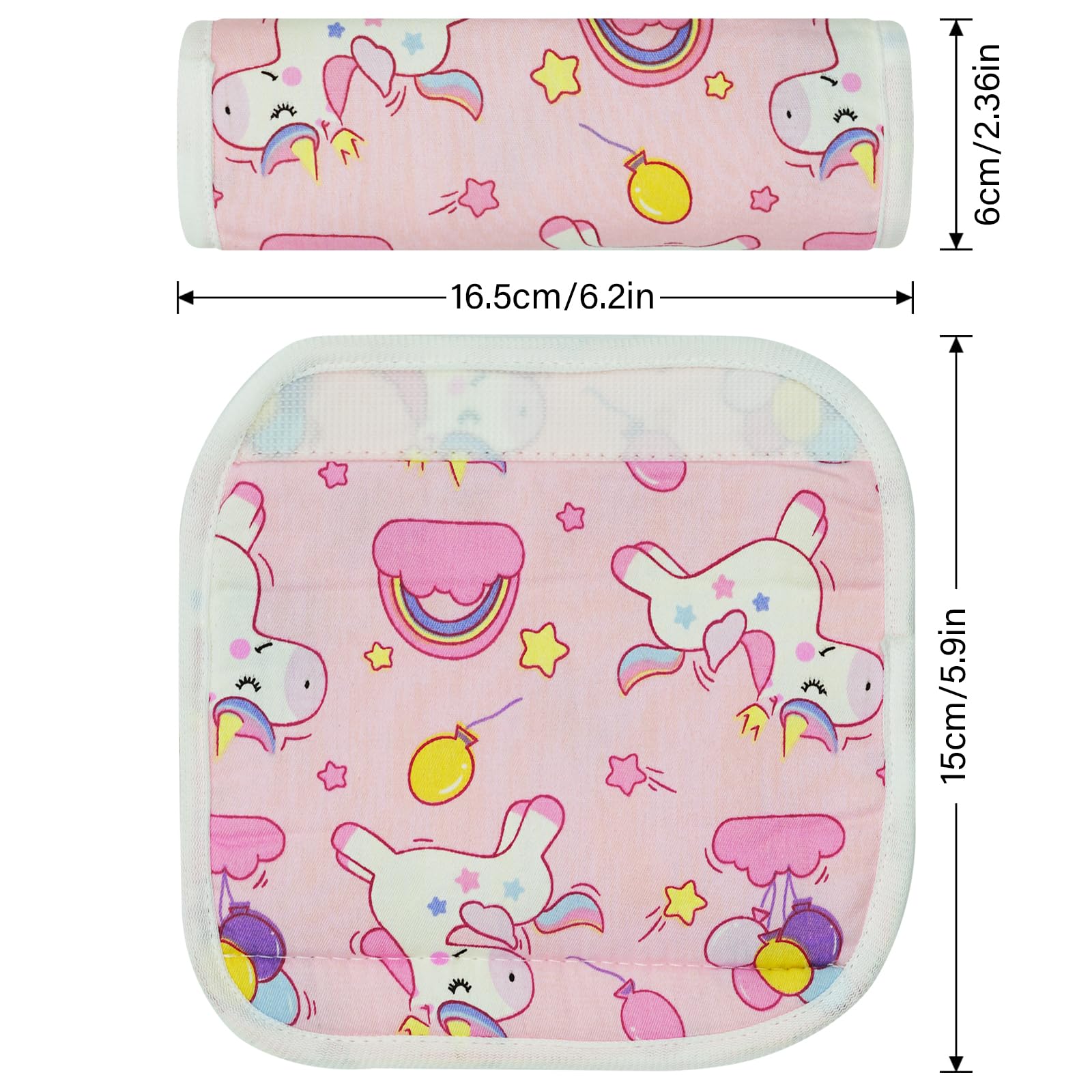 REFLYAWAY reversible belt pad on a minky side provides versatile style.