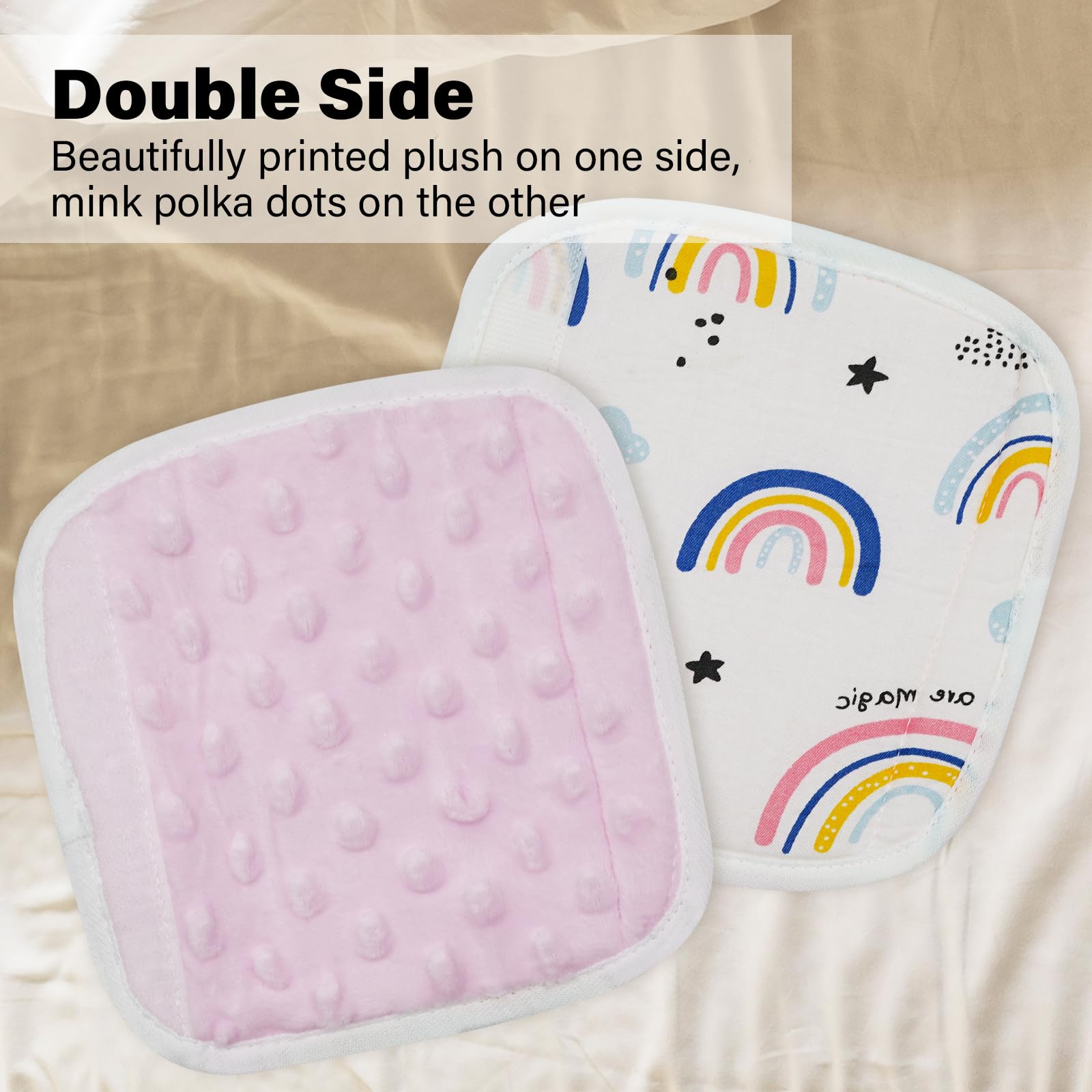 REFLYAWAY soft belt pad with Velcro keeps straps aligned