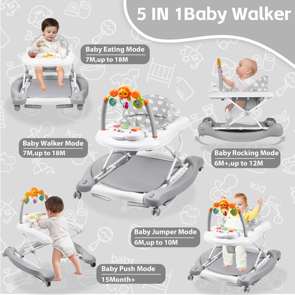 RefoereBabe 5-in-1 walker modes demonstrated for growth.