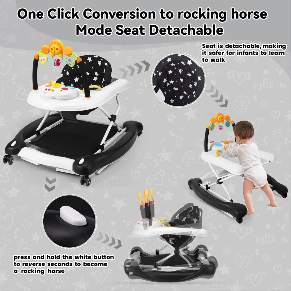 RefoereBabe walker with music toys fosters sensory play