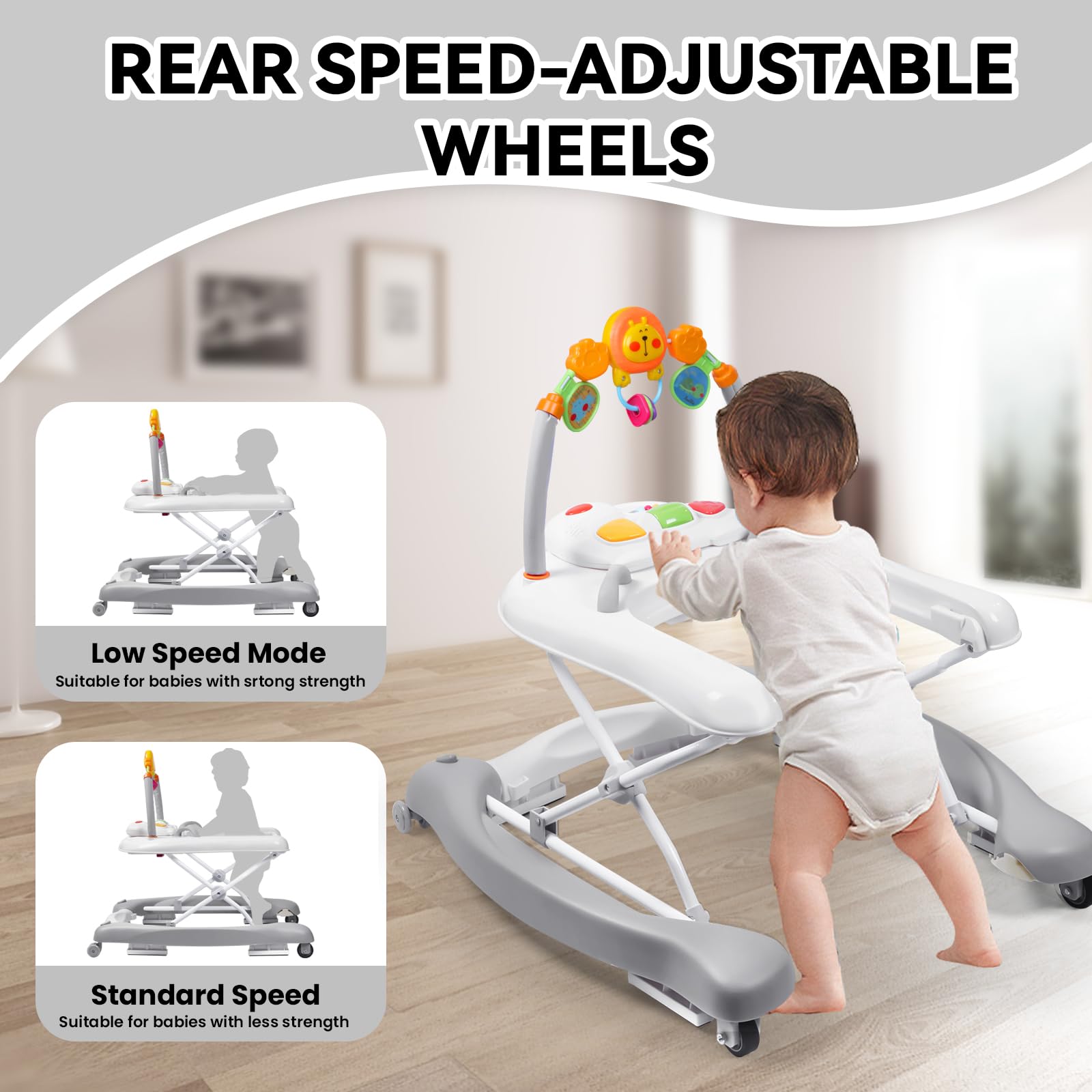 RefoereBabe walker musical toys stimulate senses during play.