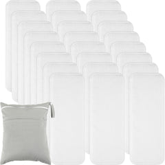 Reginary 24-pack diaper inserts for newborn overnight use, compact and ready