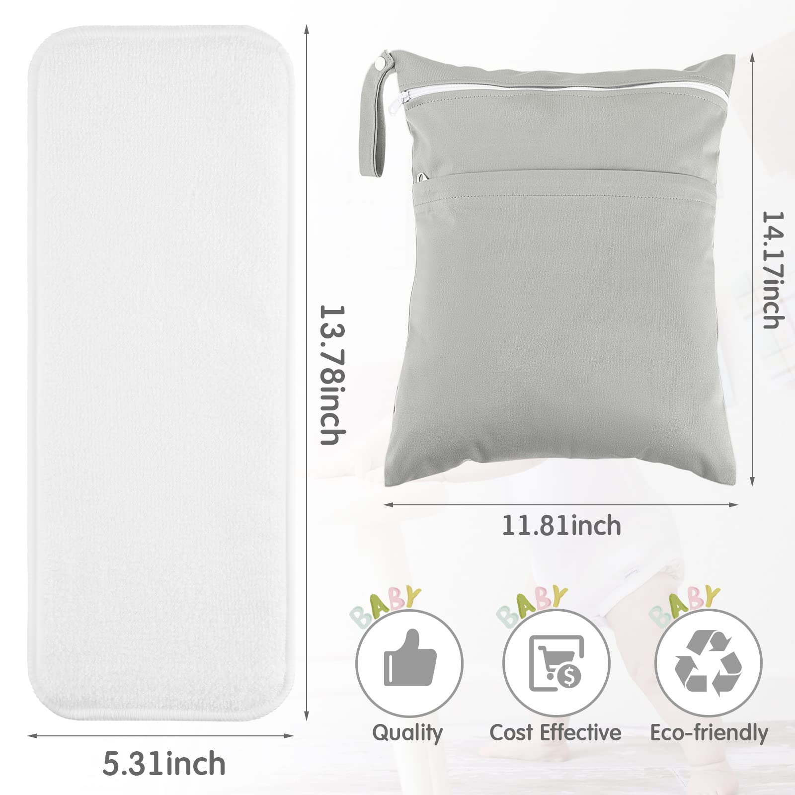 Reginary 3-layer overnight insert close-up, high-absorbency for leak protection