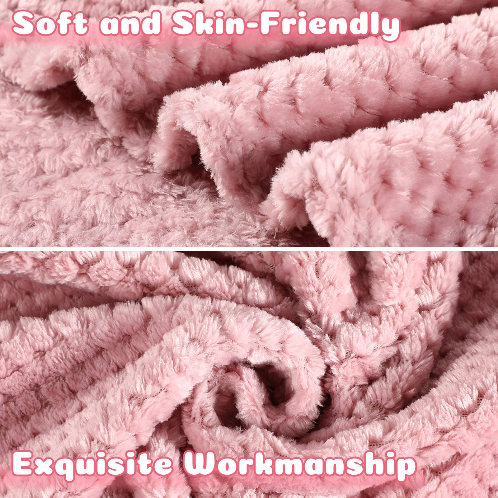 Reginary 30x40 waffle blanket close-up on coral fleece texture and odorless fibers.
