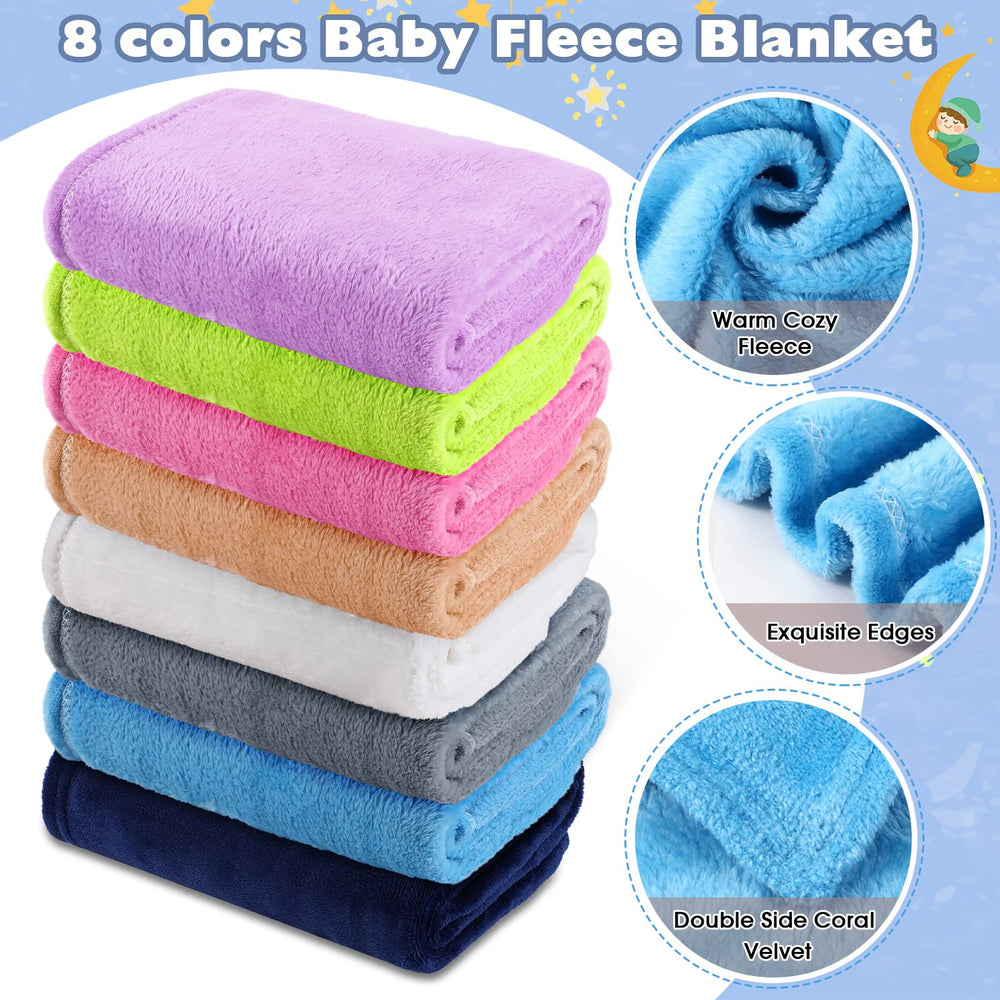 Reginary fuzzy blankets closeup highlights plush texture for newborn comfort and nap time.