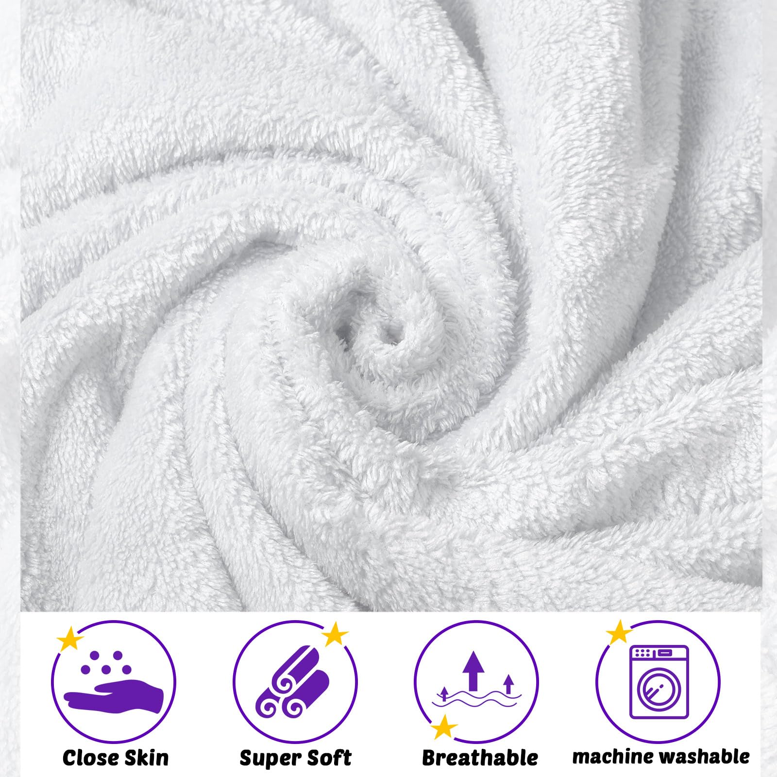 Reginary baby hooded towel coral fleece hooded option keeps head warm.