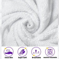 Reginary baby hooded towel coral fleece hooded option keeps head warm.