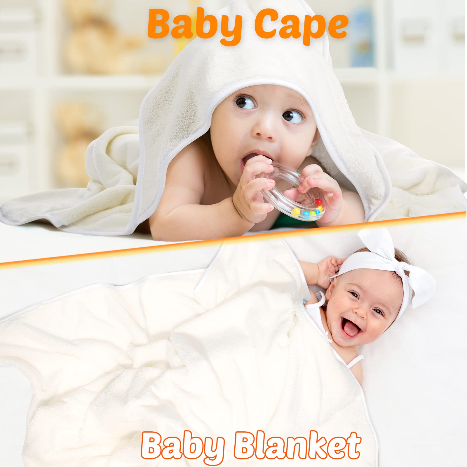 Reginary baby towel hooded for warm after-bath wrap and nap-time comfort.