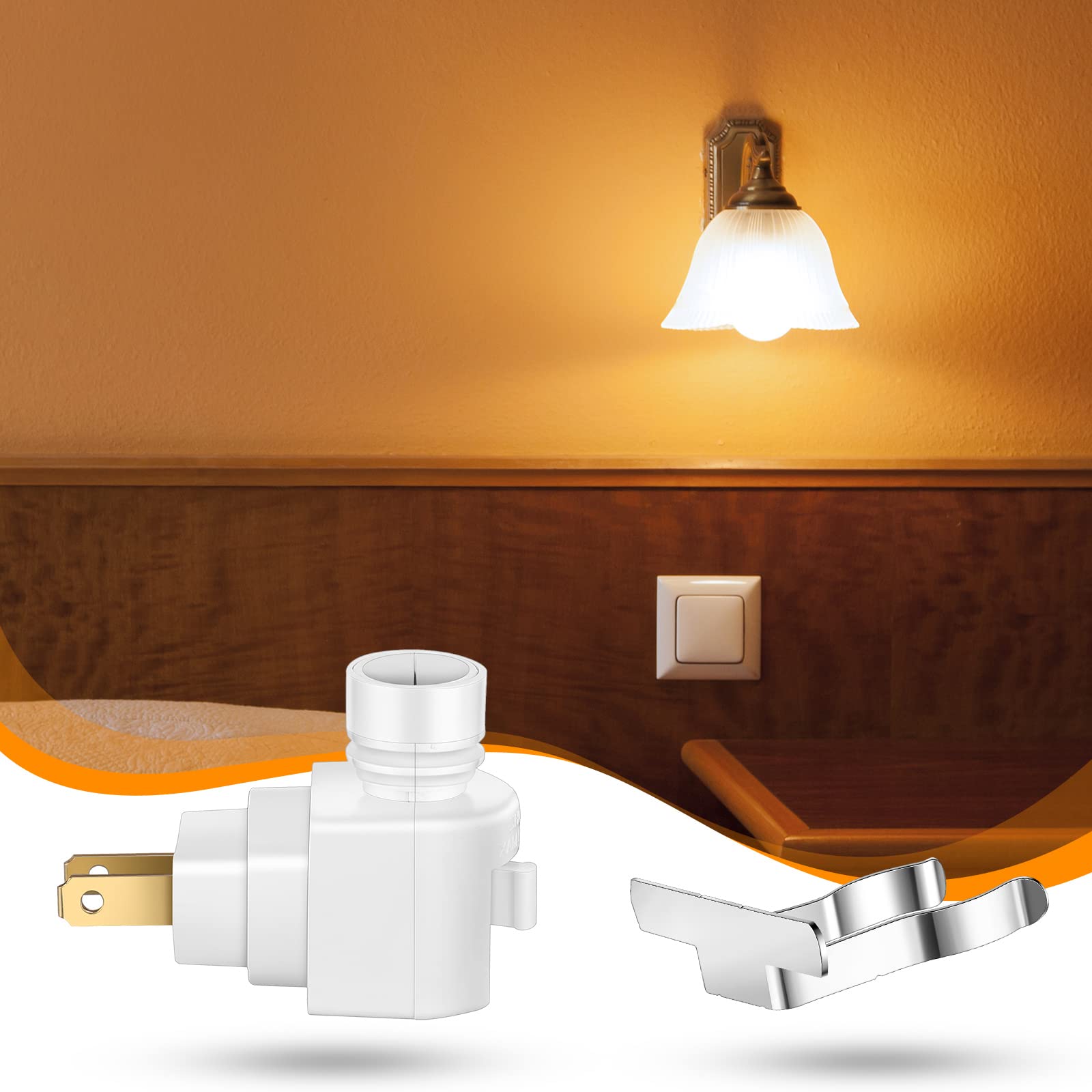 Reginary bedroom ambient lighting using rotating base for soft glow