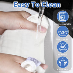 Reginary bibs cotton-soft absorbent material for active teething days.