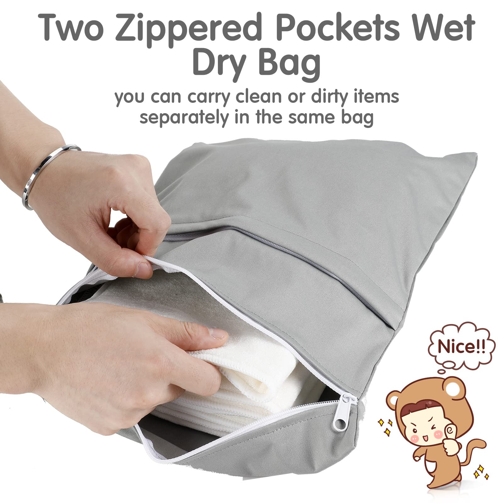 Reginary reusable diaper inserts ready for daily wash and reuse