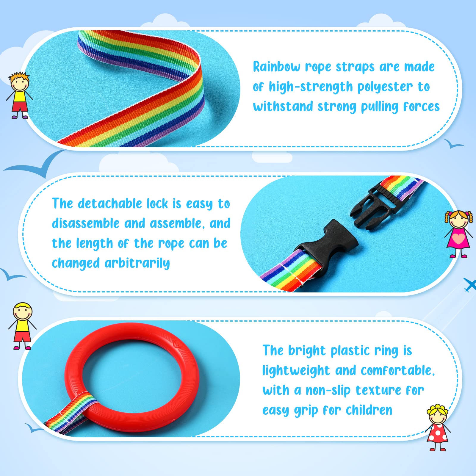 Reginary walking rope in use with kids lined up for safe crossing