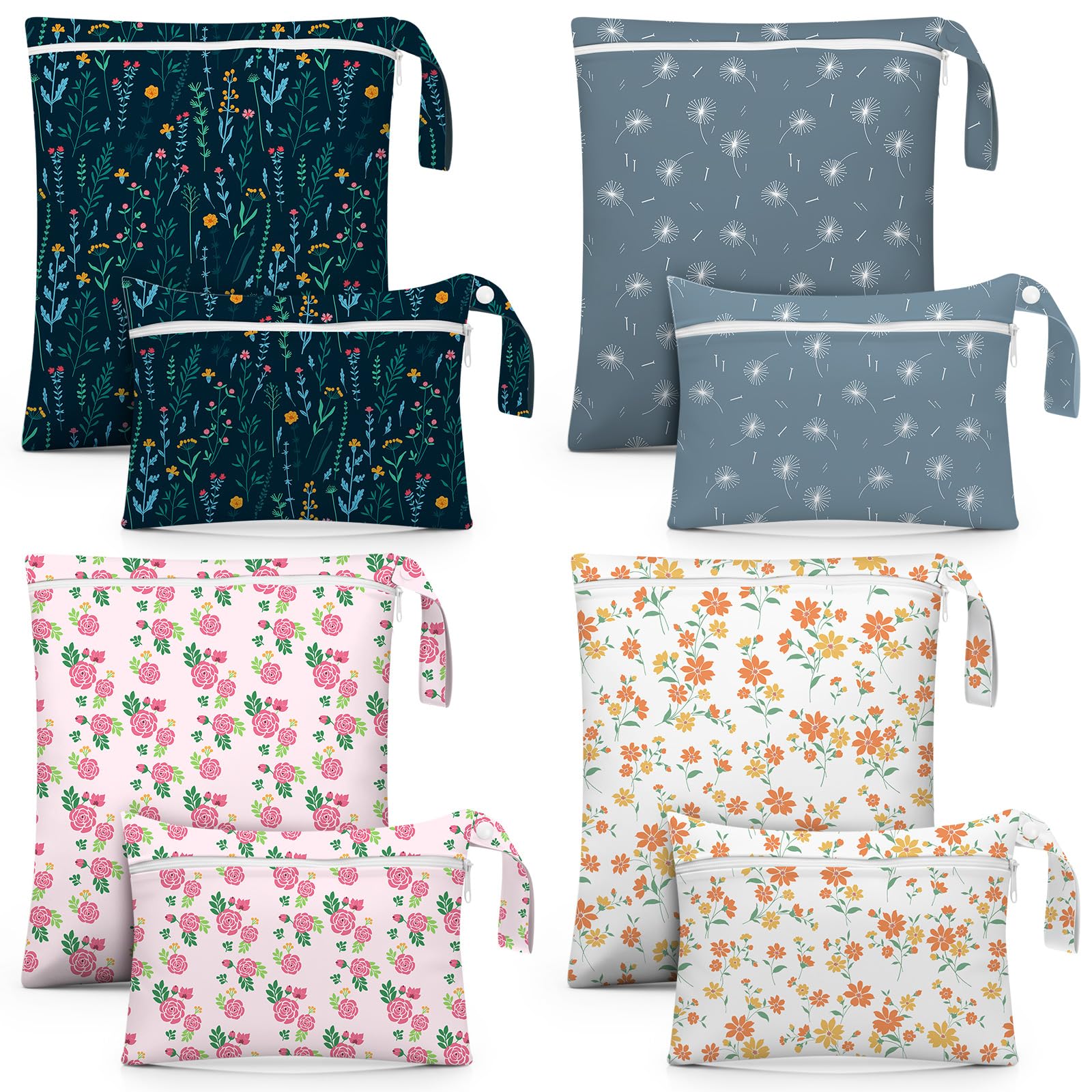 Reginary large flower-style wet dry bag front view keeps beach gear dry and organized