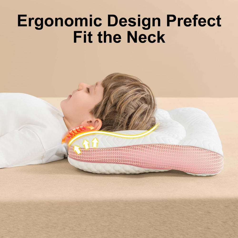 Reidio toddler pillow breathable 3D mesh cover keeps head cool.