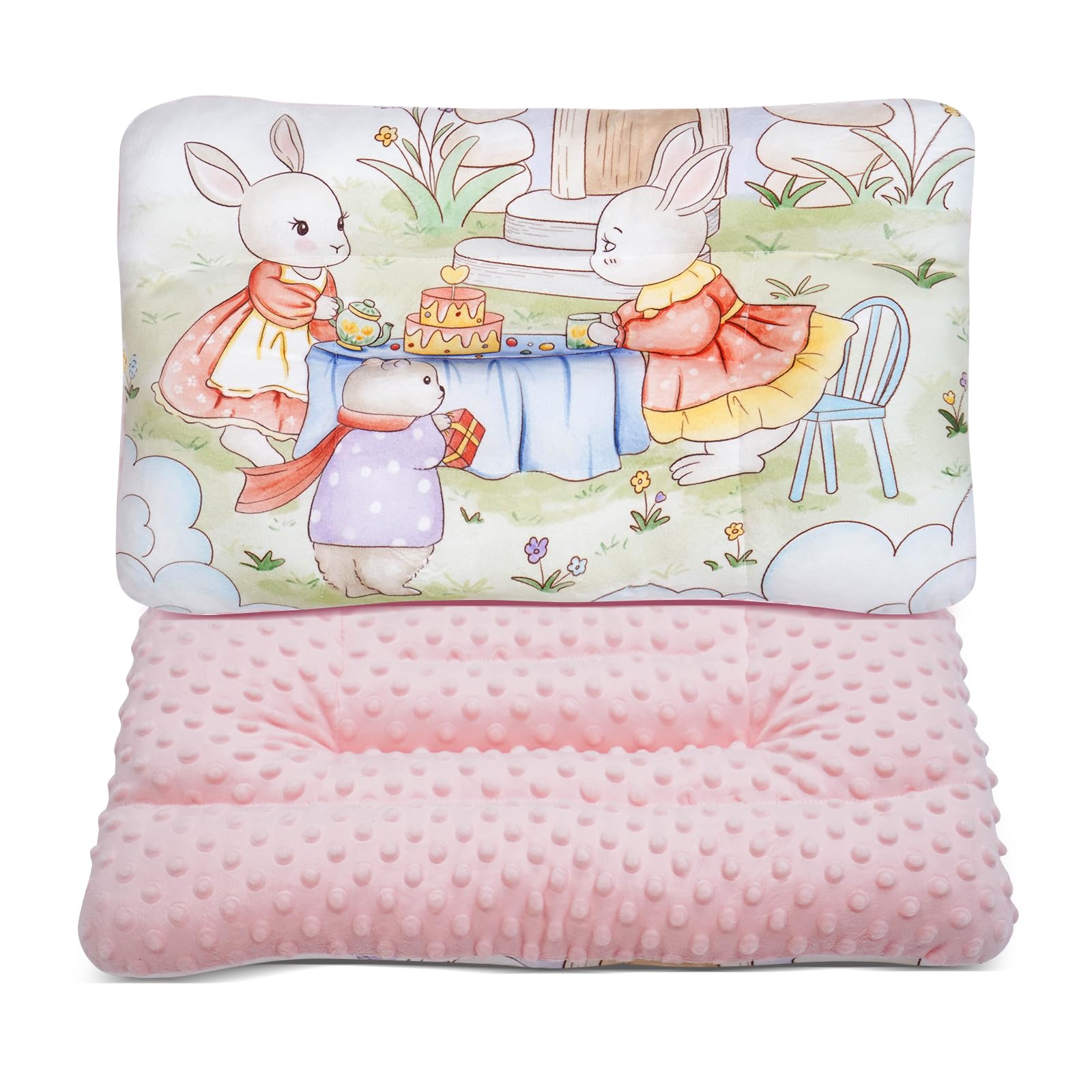 Reidio toddler pillow double-sided warm plush front view for cozy naps