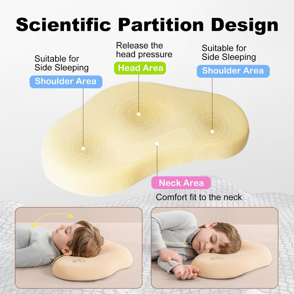 Reidio pillow features removable-pillowcase for easy cleaning and skin-friendly use.