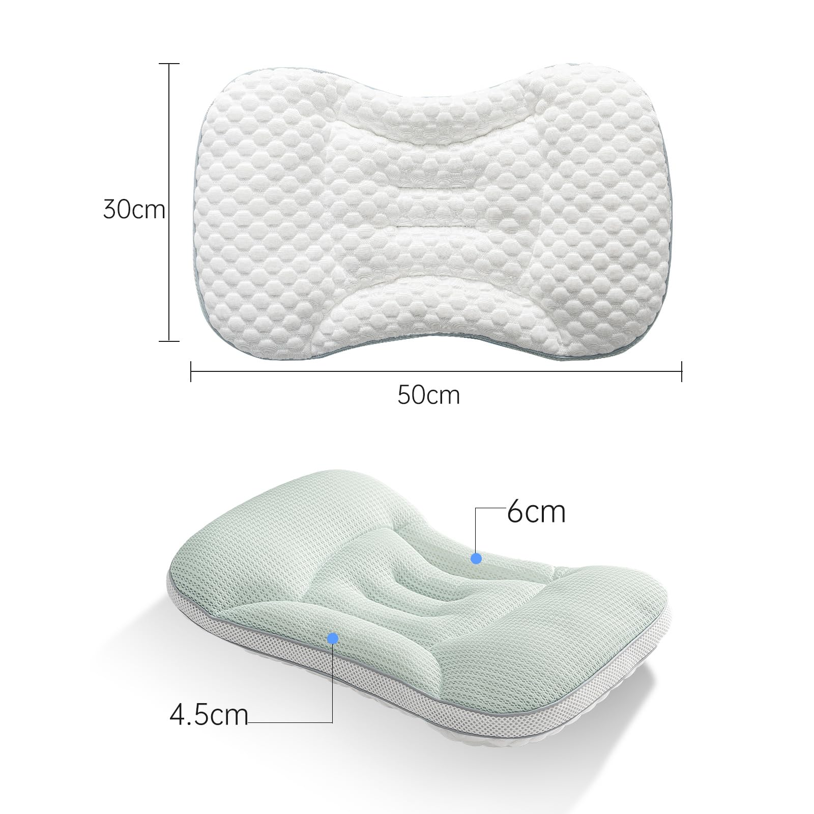 Reidio Toddler Pillow front cooling fabric provides cooler comfort on warm days.