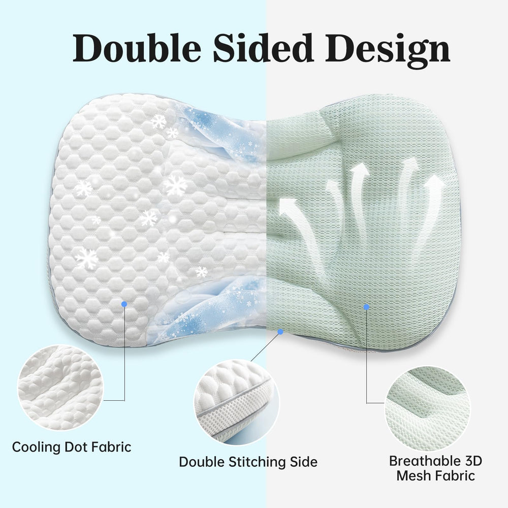 Reidio Toddler Pillow fluffy down-like fibers plus elastic fill for soft, supportive cushioning.