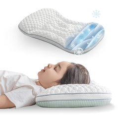 Reidio Toddler Pillow dual-height ergonomic design supports growing neck alignment.