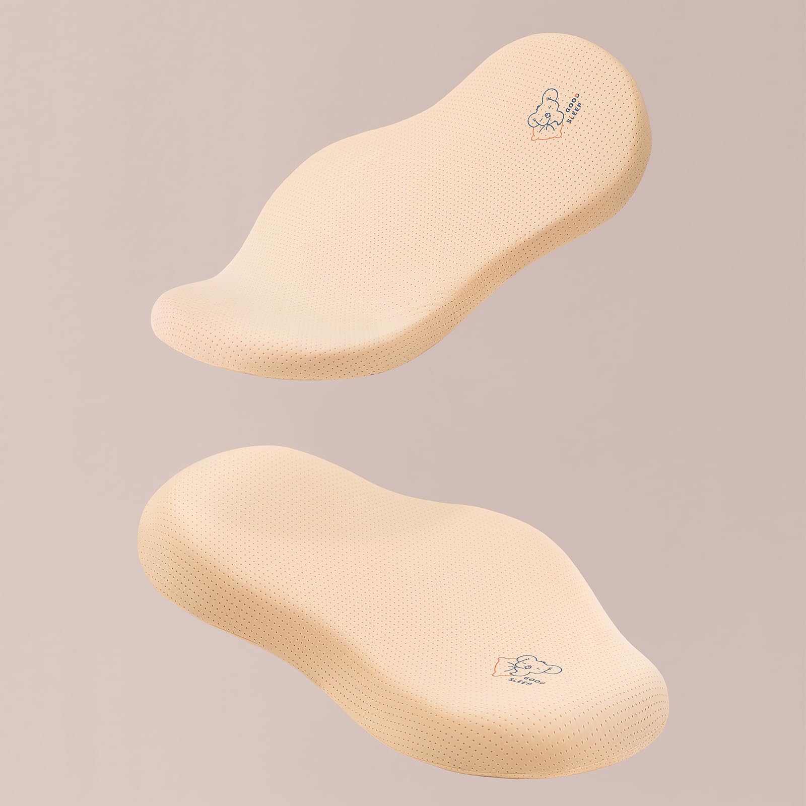 Reidio blue-color toddler pillow adds a cozy look to bedtime routines.