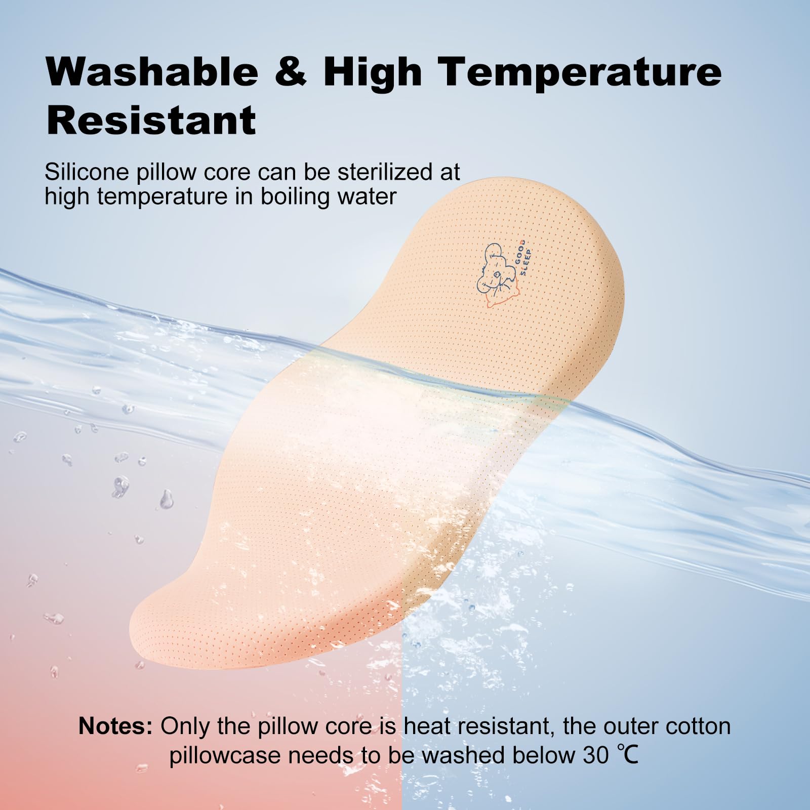 Reidio silicone core is heat-resistant for thorough cleaning when needed.