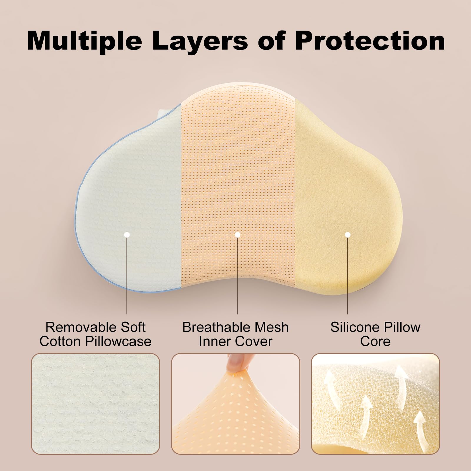 Reidio pillow is machine washable for simple, regular cleaning.