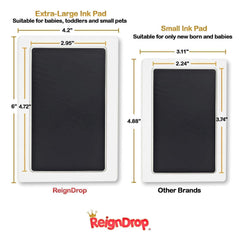 ReignDrop Inkpad Large imprint area 4.72x3.03 inches enables generous keepsake prints